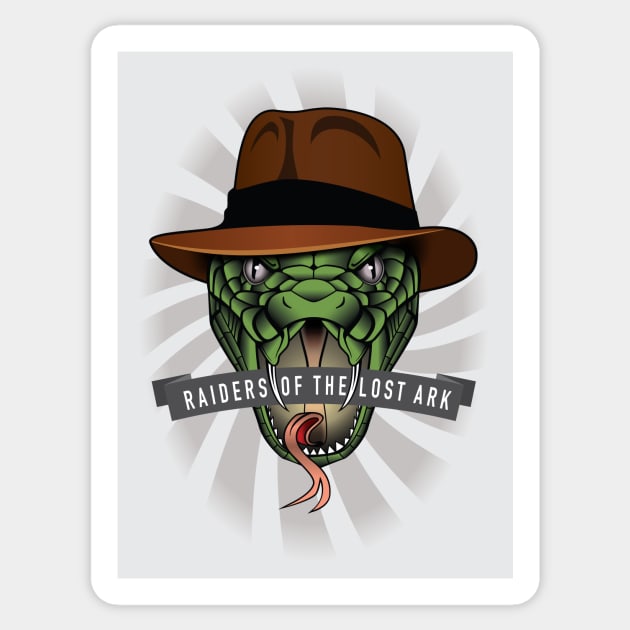 Raiders of the Lost Ark - Alternative Movie Poster Sticker by MoviePosterBoy